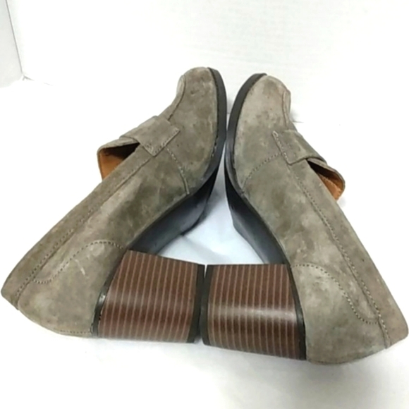 G.H. BASS CO. GRAY SUEDE OXFORD PUMPS SIZE 7.5 - Picture 4 of 12